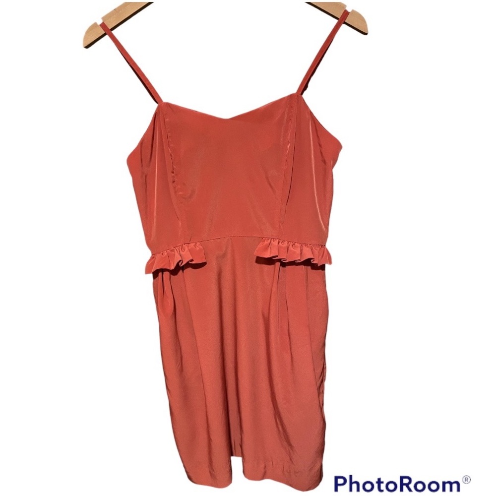 Forever 21 coral dress with spaghetti straps/comfortable pockets on both sides!